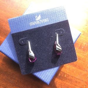 NWT Swarovski / Energic crystal drop earrings